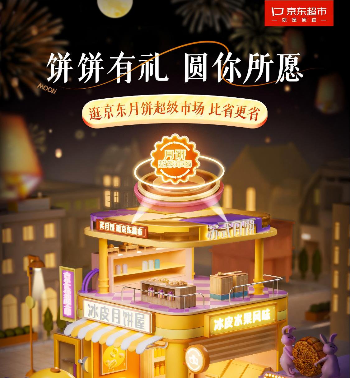 京东超市中秋营销攻心计：
双平台联动引爆1.42亿曝光，46万互动背后的“心意”密码